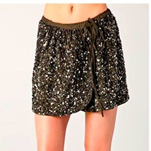 Madison scotch Sequin wrap skirt